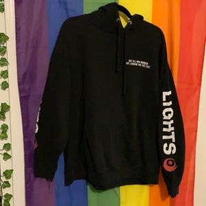Lights ‘Not All Who Wander Are Looking For The Exit’ Pullover Hoodie AS IS